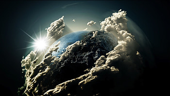 Earth Clouds Clouds around the planet HD wallpaper