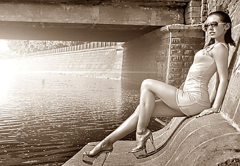SexY Legs, model, dress, woman, legs HD wallpaper