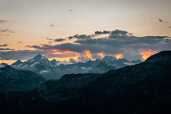 Landscape, Nature, Mountains, Clouds, Vertex, Height, Tops HD wallpaper