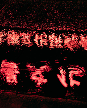 Water, Reflection, Macro, Dark, Puddle HD phone wallpaper