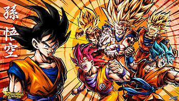 Goku Super Saiyan Transformations - Dragon Ball Legends, video game, Goku, Super Saiyan 3, Super Saiyan God HD wallpaper