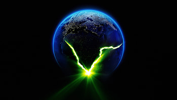 Alien: Earth — V-Arrival Over Earth ( Ultra ), TV Show, Alien: Earth, Earth From Space HD wallpaper
