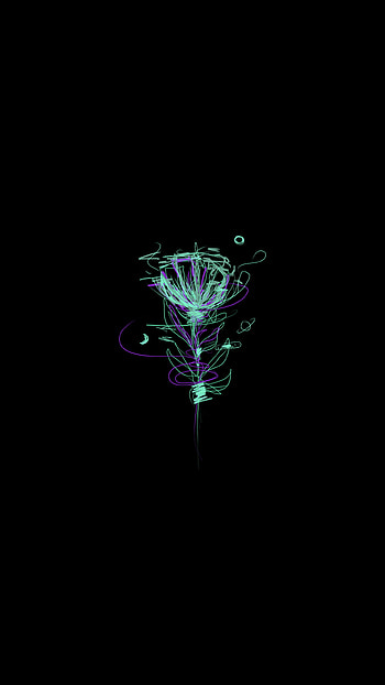 Flower, art, midnight HD phone wallpaper