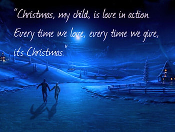 Christmas, night, message, snow HD wallpaper