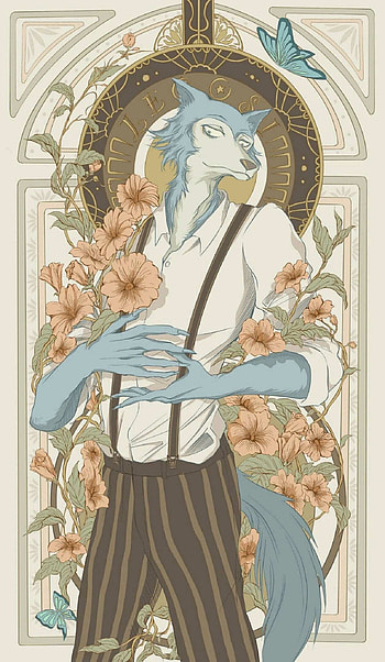 Legoshi, BEASTARS , Stunning art, Anime series HD phone wallpaper