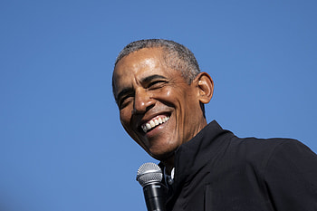 Barack and Michelle Obama, Celebrities, Barack Obama examines masculinity, Art of power podcast HD wallpaper