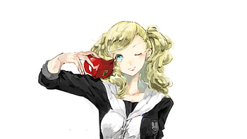 Ann Takamaki, anime girl, artwork, Persona 5 HD wallpaper