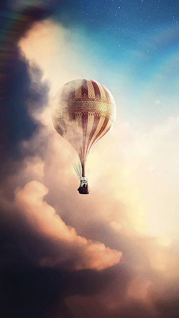 hot air balloon, movie HD phone wallpaper