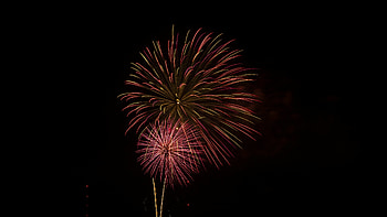 Celebration, Salute fireworks, Celebration rays, Sparks HD wallpaper