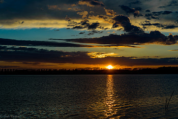 Nature, Sunset, Twilight, Clouds, Lake, Dark, Ripples, Ripple, Dusk HD wallpaper