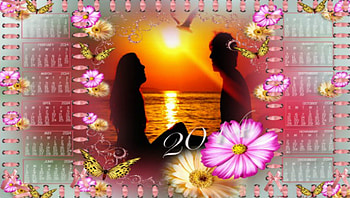 ~*~ 2014 Romantic Calendar ~*~, beautiful calendar, calendar, specil days, romantic, 2014 HD wallpaper