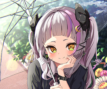 Murasaki Shion, hololive, Murasaki Shion, Anime, Virtual Youtuber HD wallpaper