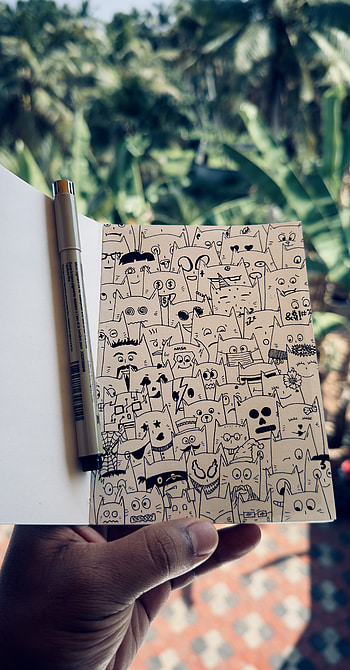 a quirky doodle jungle HD phone wallpaper