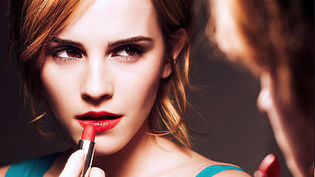 Lipstick, Emma Watson, Lipstick HD wallpaper