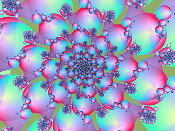 Pretty Flower, blue, pink, abstract, flower HD wallpaper