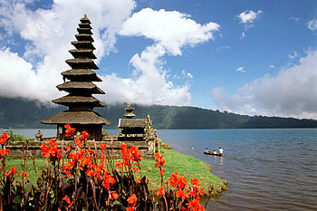 People, Nature, Flowers, Mountains, Asia, Structure, Boat, Island HD wallpaper