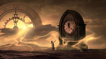 Fantasy clock HD wallpaper