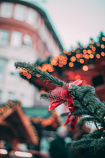 Holidays, New Year, Glare, Blur, Smooth, Christmas, Christmas Tree, Christmas Tree Toy, Bokeh, Boquet HD phone wallpaper