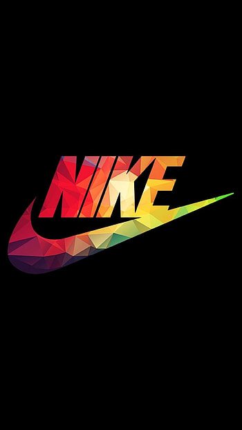 Polygonal, Logo Nike HD phone wallpaper
