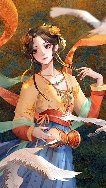Geisha 03, art, jewellery, japan, japon, anime HD phone wallpaper