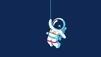 Astronaut Hanging On Moon , astronaut, artist, artwork, digital-art HD wallpaper