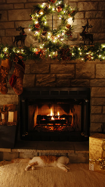Holiday Christmas spirit, Festive decorations, Seasonal joy, Celebratory vibes HD phone wallpaper