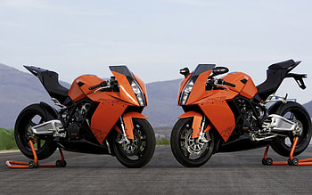 KTM 1190 RC8, for bikes, Captivating ry, Motorcycle enthusiasts HD wallpaper