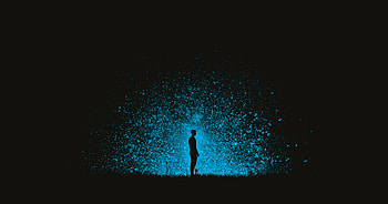 Minimal, silhouette, man, dark, art HD wallpaper