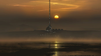 Space Elevator, artist, artwork, digital-art, artstation HD wallpaper