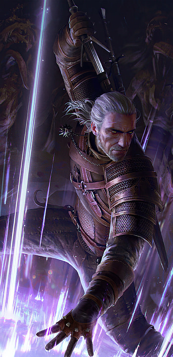 The Witcher gaming, Gwent card game, Geralt and Yrden, Samsung Galaxy HD phone wallpaper