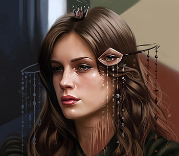 The appearance, fantasy, art, portrait, face, yasar vurdem, girl, luminos, eye HD wallpaper