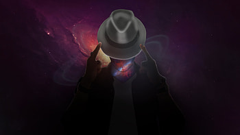 Infinity man, fantasy, space, galaxy, digital art HD wallpaper