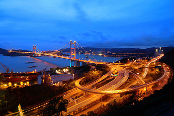 Bridges, Tsing Ma Bridge HD wallpaper