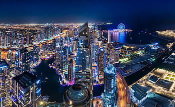 night, United Arab Emirates, skyscraper, man made, Dubai HD wallpaper