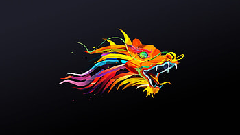 Dragon Digital Art, dragon, abstract, digital-art HD wallpaper