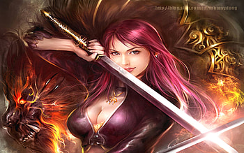 Dragon of Sword, sword, dragon, jademan, women, oriental, china HD wallpaper