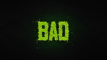 Bad, typography, dark, black HD wallpaper