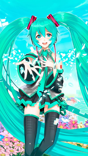 Hatsune Miku music, Cute Miku HD phone wallpaper