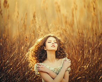 Beautiful Girl, elegant, brown, model, woman HD wallpaper