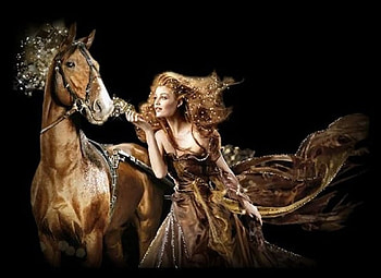 NIGHT RIDER, lady, hourse HD wallpaper