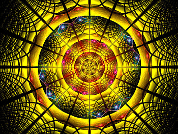 Abstract, Bright, Pattern, Fractal, Mandala HD wallpaper