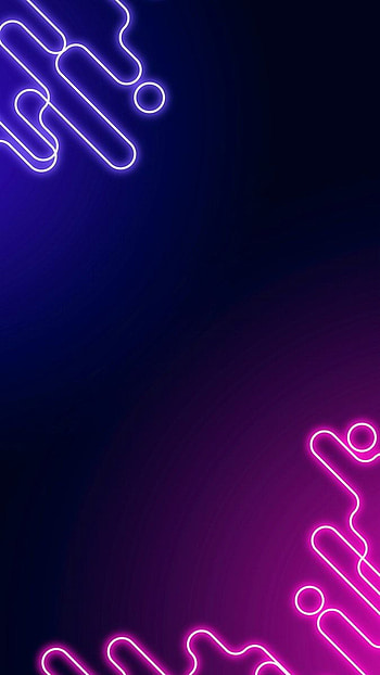 Neon abstract border on a dark purple social story template vector. /. Neon , neon, Purple , Blue Abstract Neon HD phone wallpaper