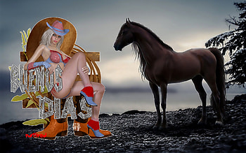 buenos dias, caballo, vaquera feliz miercoles, happy wenesday, sombras HD wallpaper