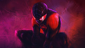 Miles Art, spiderman, superheroes, artwork, digital-art, behance HD wallpaper