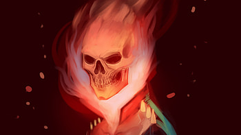 Ghost Rider Digital Art, ghost-rider, superheroes, artist, artwork, digital-art, deviantart HD wallpaper