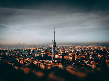 Cityscape, blur, Prague HD wallpaper