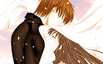Fruits Basket, kyo, anime, hug, couple, girl HD wallpaper