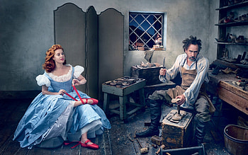 Amy Adams, blue, situation, man, girl, vogue, people, actress, dress, woman, creative, fantasy, redhead HD wallpaper