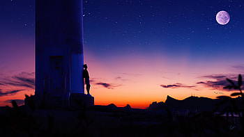 You Are Always In My Mind, alone, artist, artwork, digital-art, artstation HD wallpaper