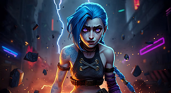 Arcane, Jinx (League Of Legends) HD wallpaper